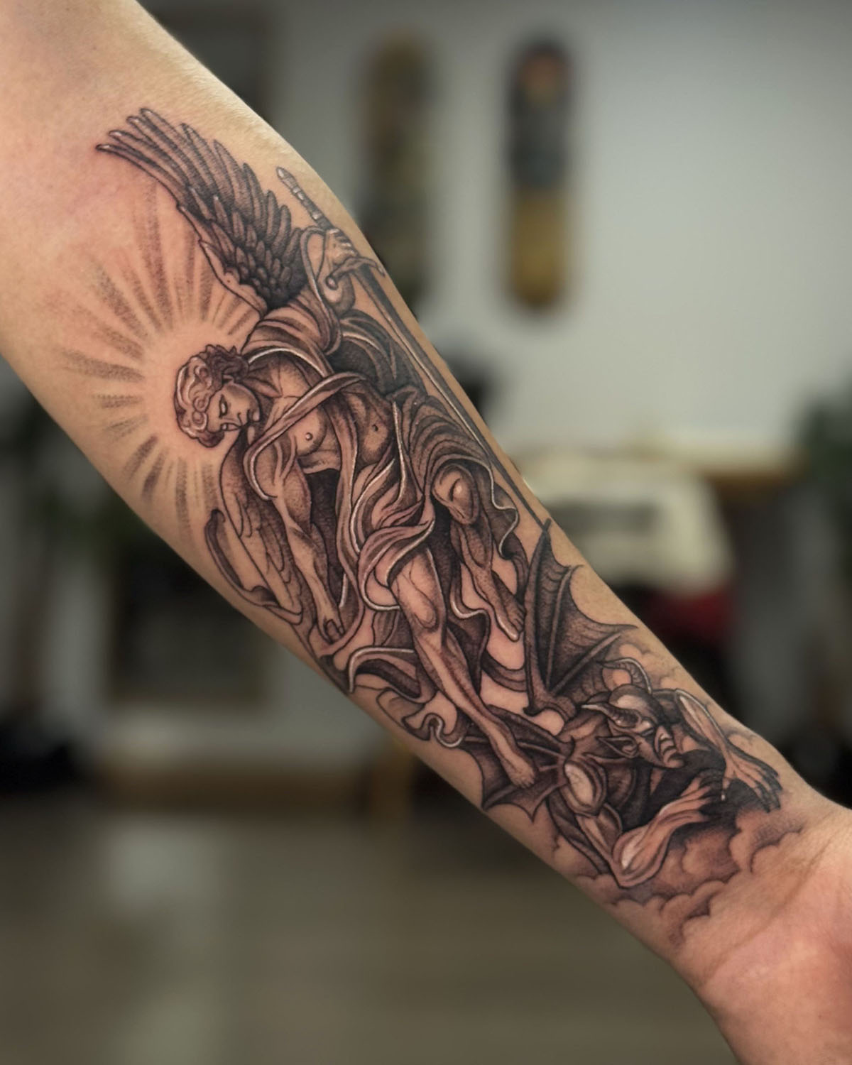 Tatuaje blackwork por Cintia Tattoo